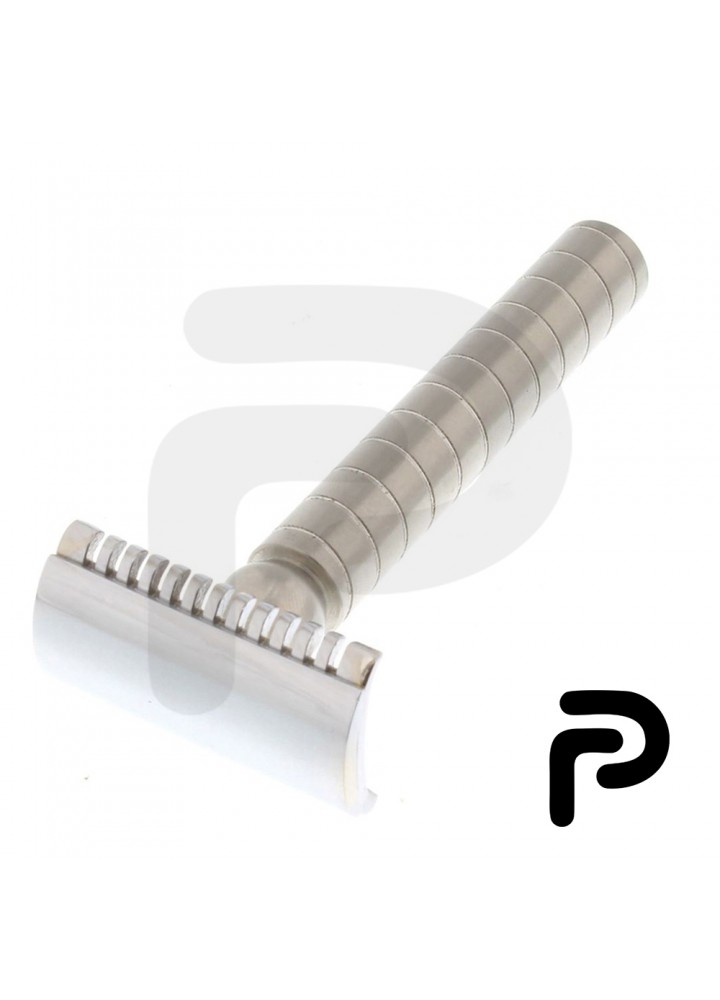 Stainless Safety Razor Closed Comb Circle Knurling